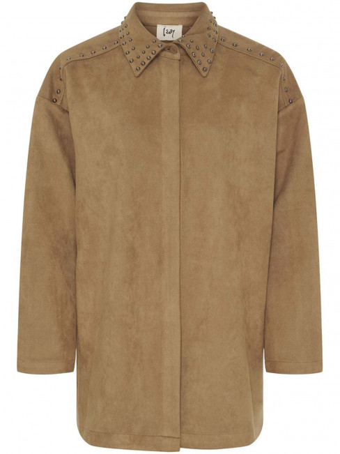 Jacka el. storskjorta i mockaimitation camel från Isay 2