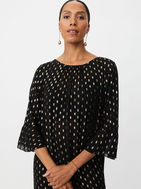 Klänning Nolessa guldprick svart från Masai 2