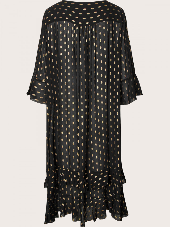 Klänning Nolessa guldprick svart från...