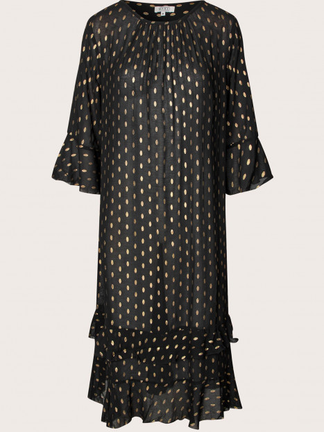 Klänning Nolessa guldprick svart från Masai