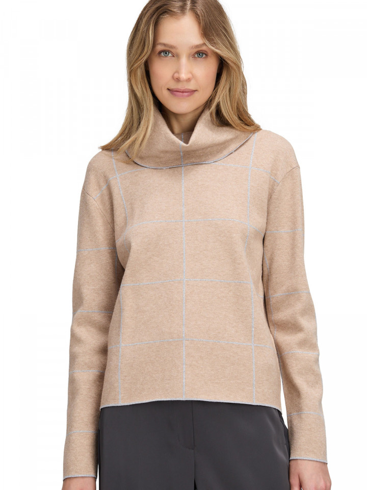 Finstickad polotröja beige från Betty Barclay