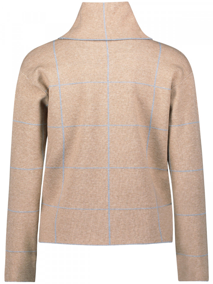 Finstickad polotröja beige från Betty...