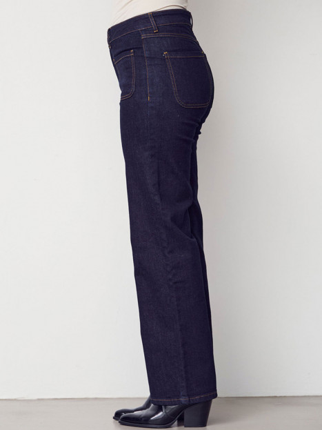 Jeans Bologna Wide mörk denim från Isay