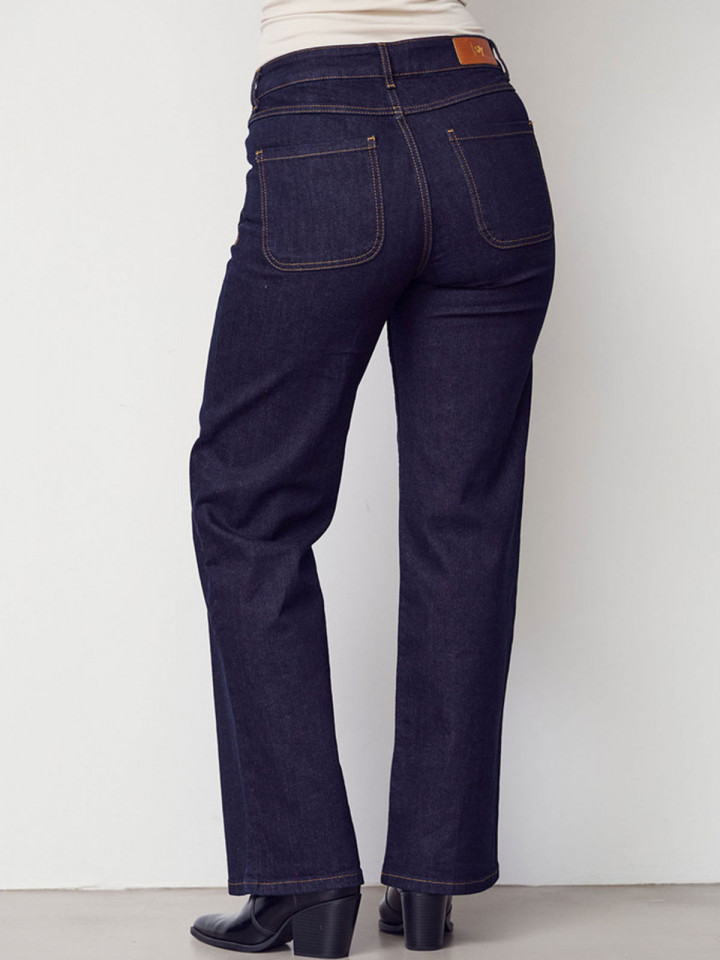 Jeans Bologna Wide mörk denim från Isay