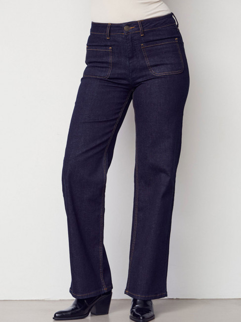 Jeans Bologna Wide mörk denim från Isay