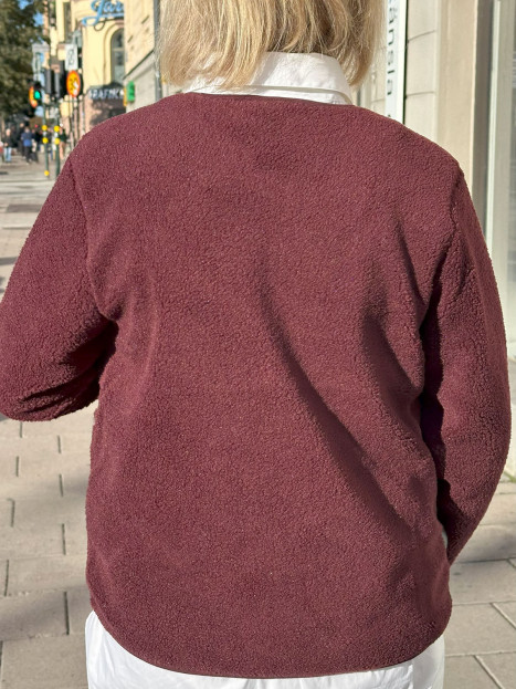 Teddyjacka vinröd från FreeQuent