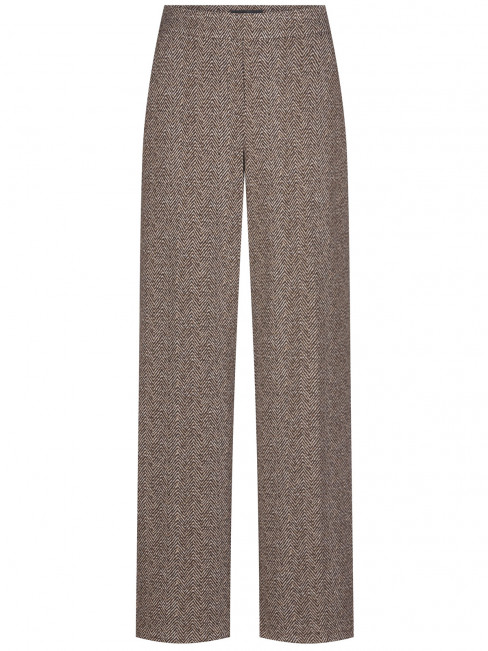 Mirakelbyxa Flanna herringbone brun från Stehmann