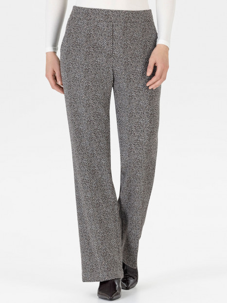 Mirakelbyxa Flanna herringbone svart/grå från Stehmann