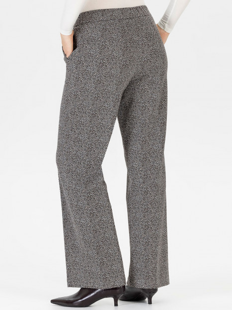 Mirakelbyxa Flanna herringbone svart/grå från Stehmann