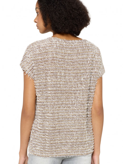 Stickad topp oliv/guld/silver från Betty Barclay