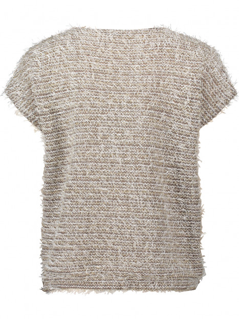 Stickad topp oliv/guld/silver från Betty Barclay