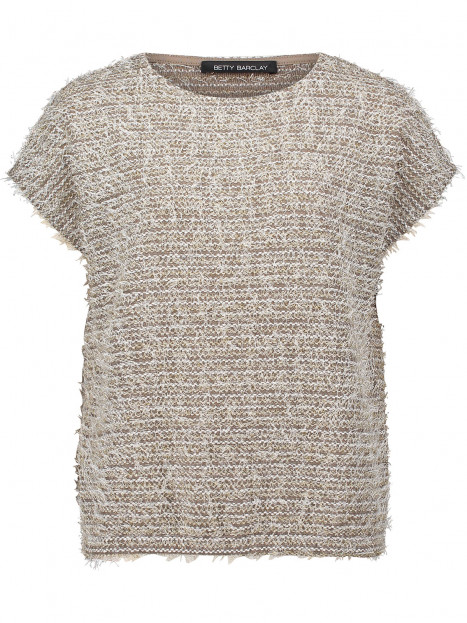 Stickad topp oliv/guld/silver från Betty Barclay