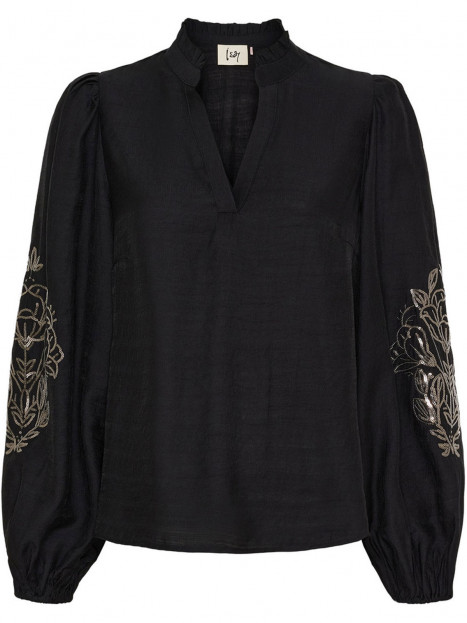 Blus Elly svart paljettdekor från Isay
