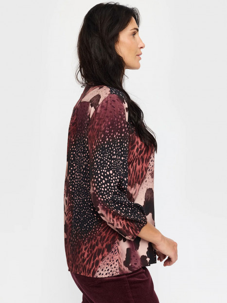 Viskosblus Maja vinröd från 2-BIZ