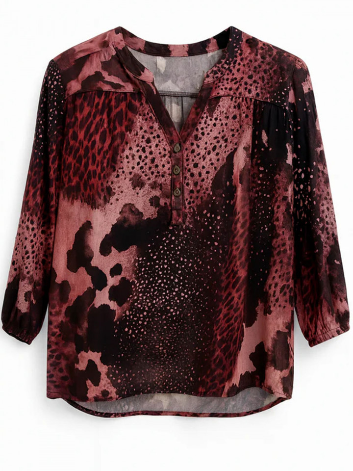 Viskosblus Maja vinröd från 2-BIZ