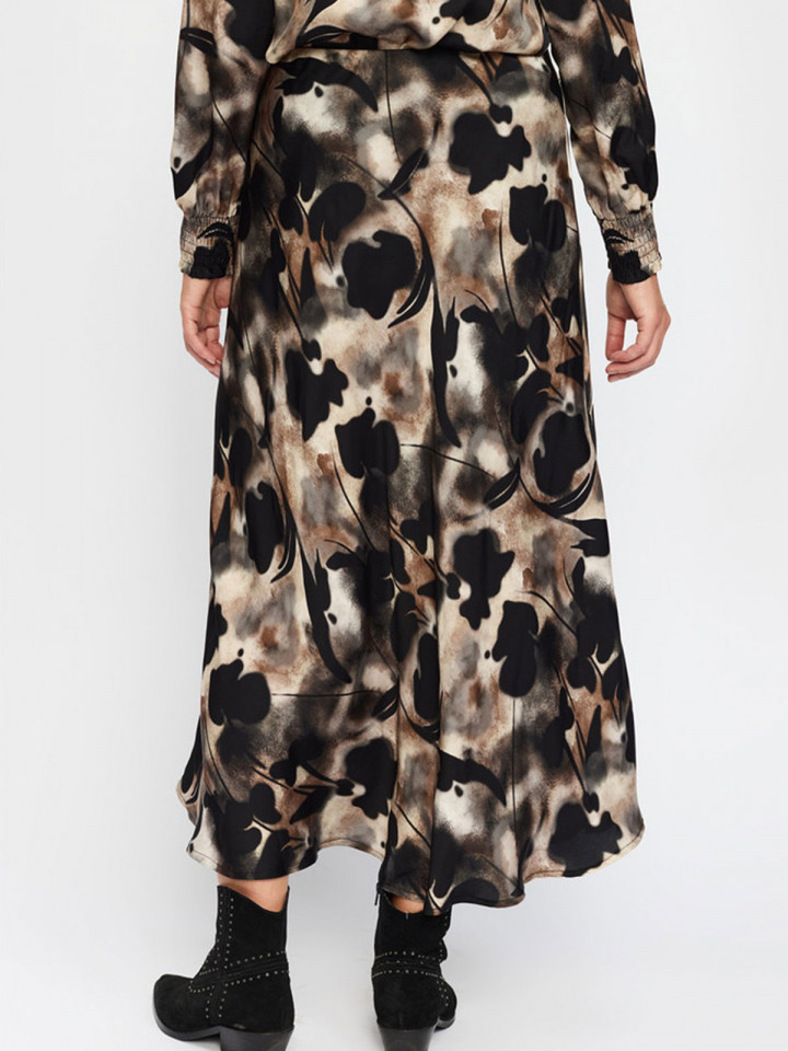 Satinkjol Georgina sand/brun/svart...