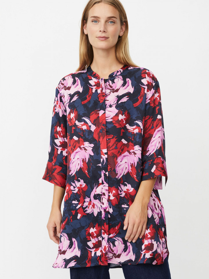 Långskjorta/tunika Geam röd/blå från Masai