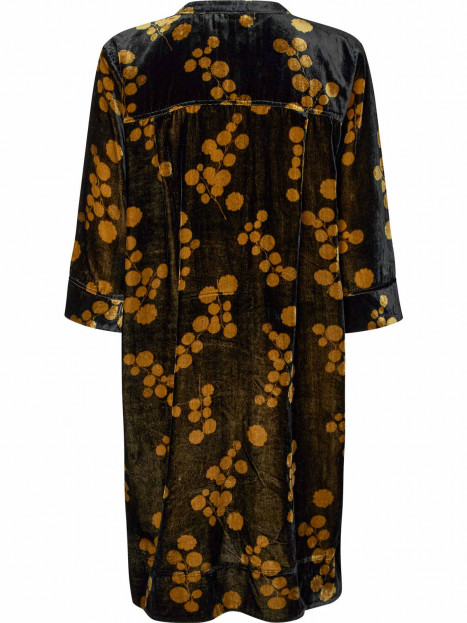 Sammetsklänning Nolren svart/guld från Masai