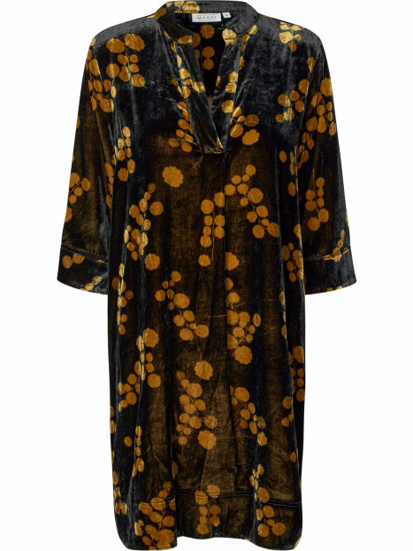 Sammetsklänning Nolren svart/guld från Masai