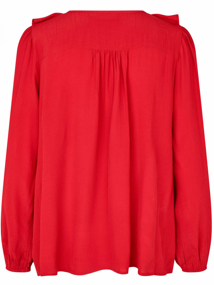 Viskosblus Beauna röd från Masai