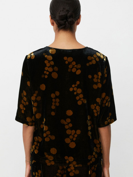 Sammetstopp Estela svart/guld frånMasai