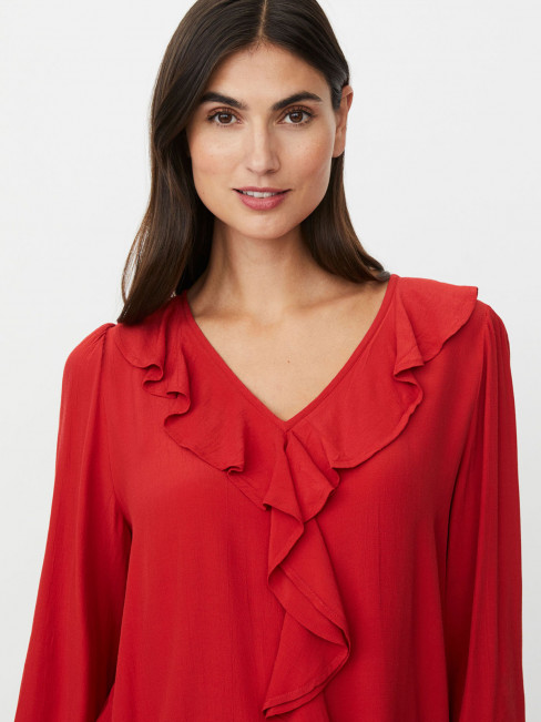 Viskosblus Beauna röd från Masai 2