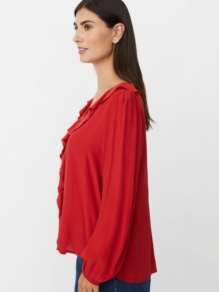 Viskosblus Beauna röd från Masai