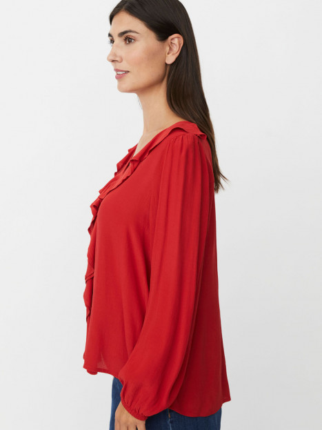 Viskosblus Beauna röd från Masai