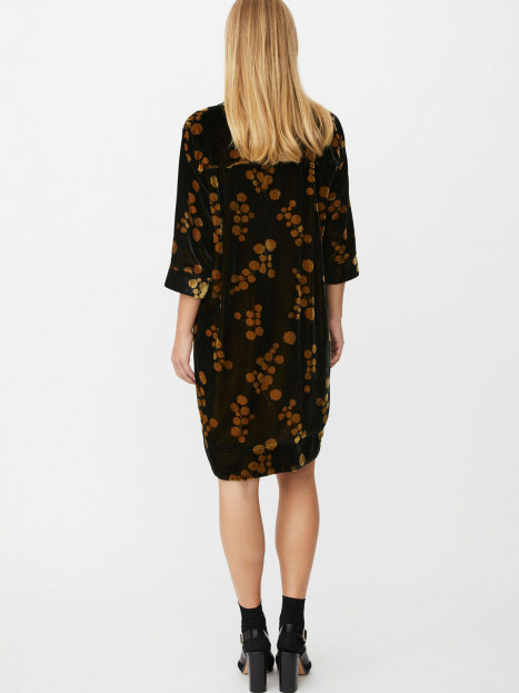 Sammetsklänning Nolren svart/guld från Masai