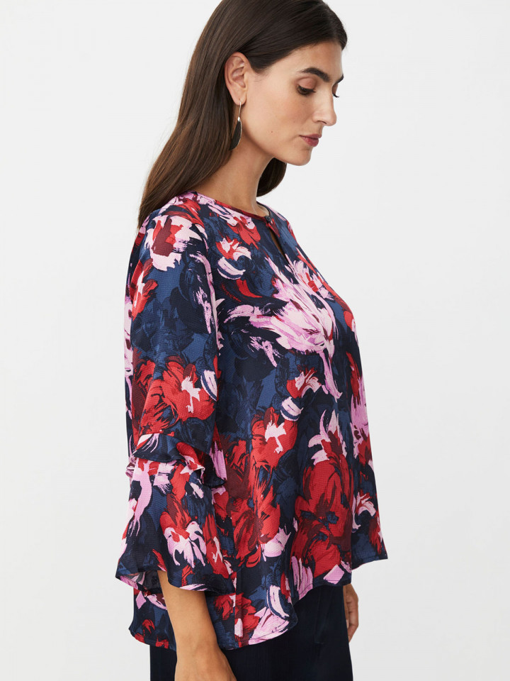 Blus Bimelda röd/blå från Masai