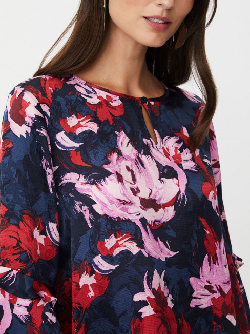 Blus Bimelda röd/blå från Masai 2