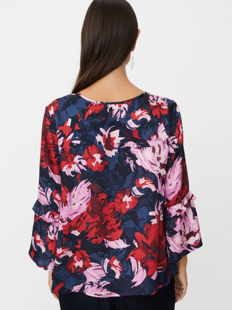 Blus Bimelda röd/blå från Masai