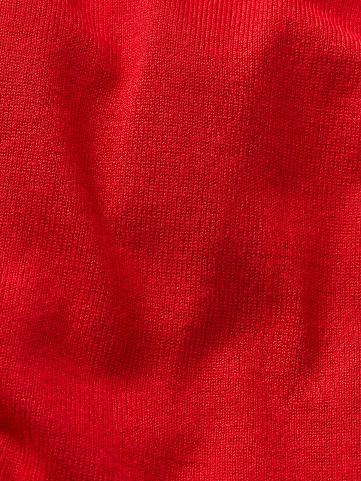 Kofta Liffa röd med strassknapp från...