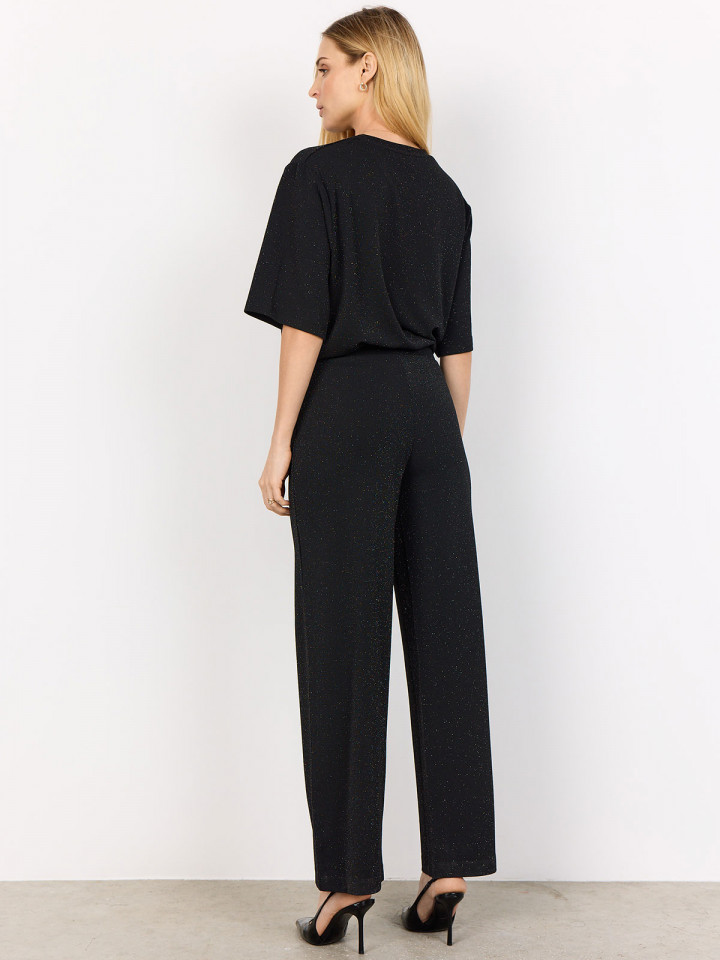 Trikåbyxa Andine svart glitter...