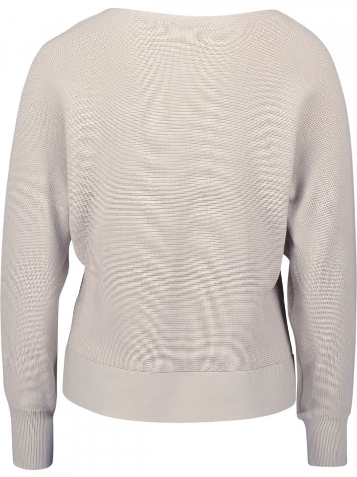 Stickad bomullströja Creme från Betty...