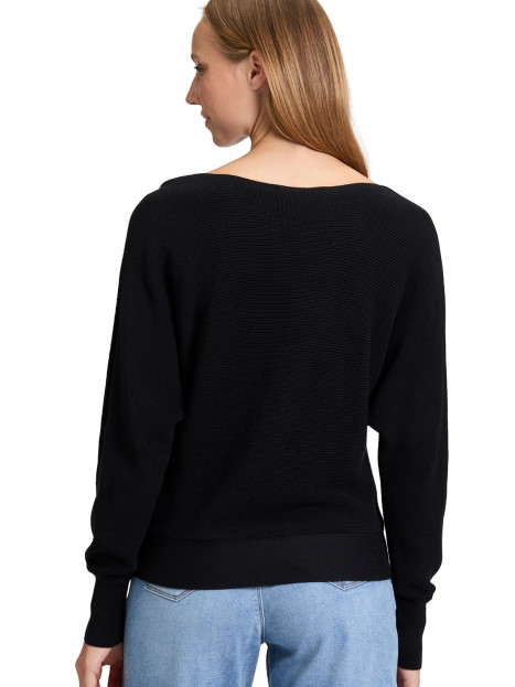 Stickad bomullströja svart från Betty Barclay