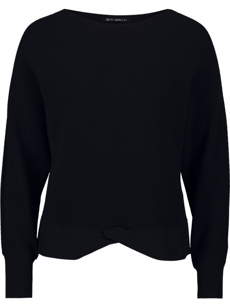 Stickad bomullströja svart från Betty Barclay