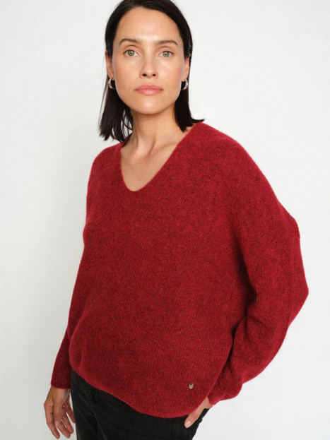 Tröja Thora djupröd från Mos Mosh