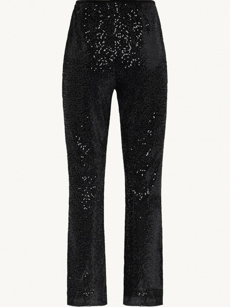 Stretchiga paljettbyxor svart från Claire