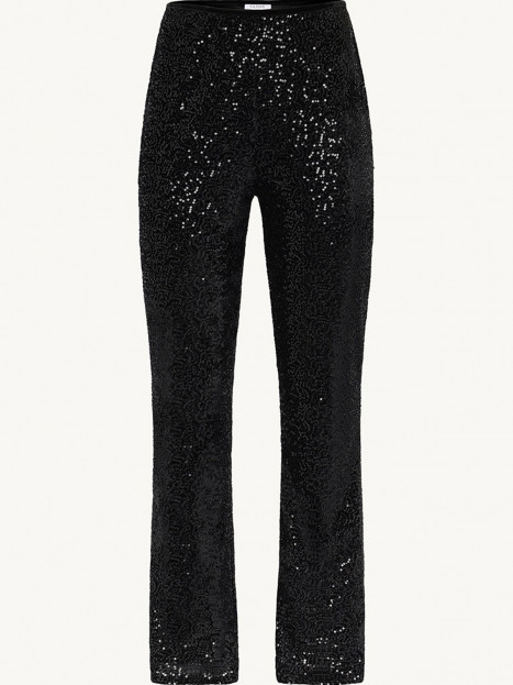 Stretchiga paljettbyxor svart från Claire