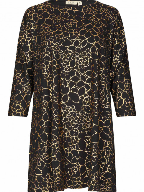 Tunika Gertine svart/guld från Masai