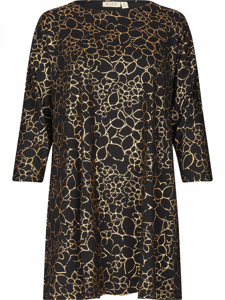 Tunika Gertine svart/guld från Masai