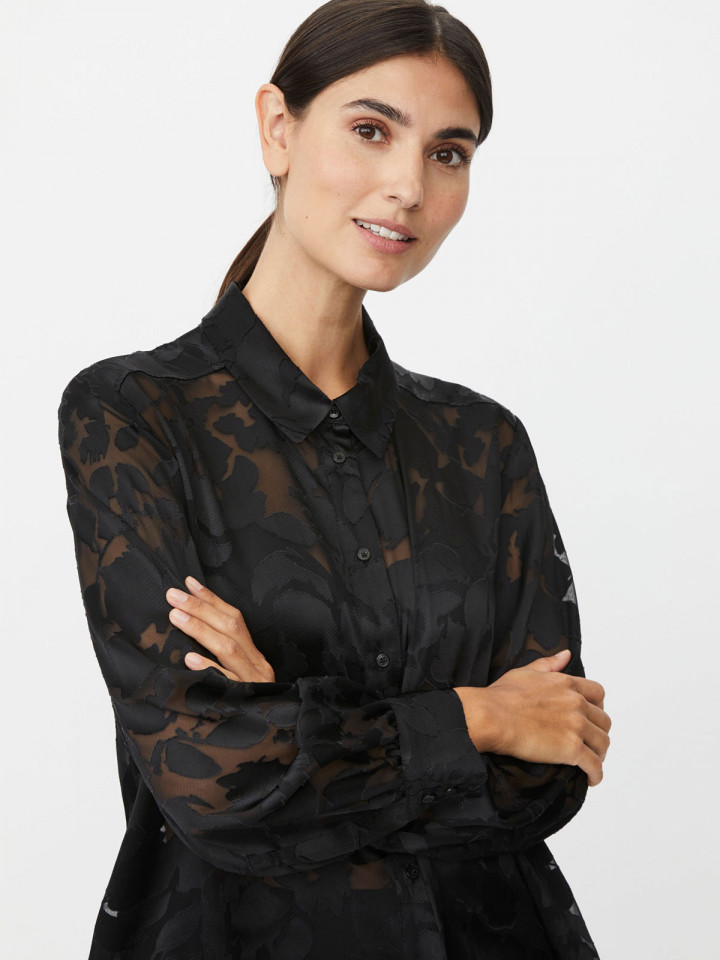 Spetsblus Irastina svart från Masai