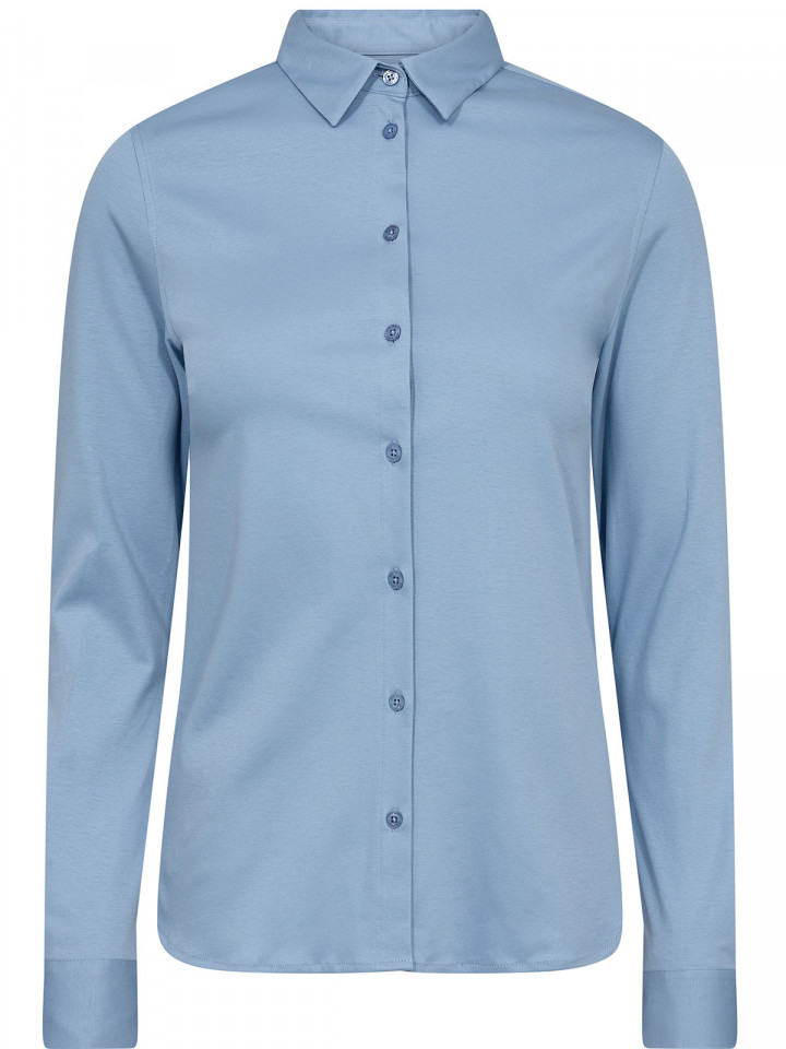 Trikåskjorta Tina ljusblå från Mos Mosh