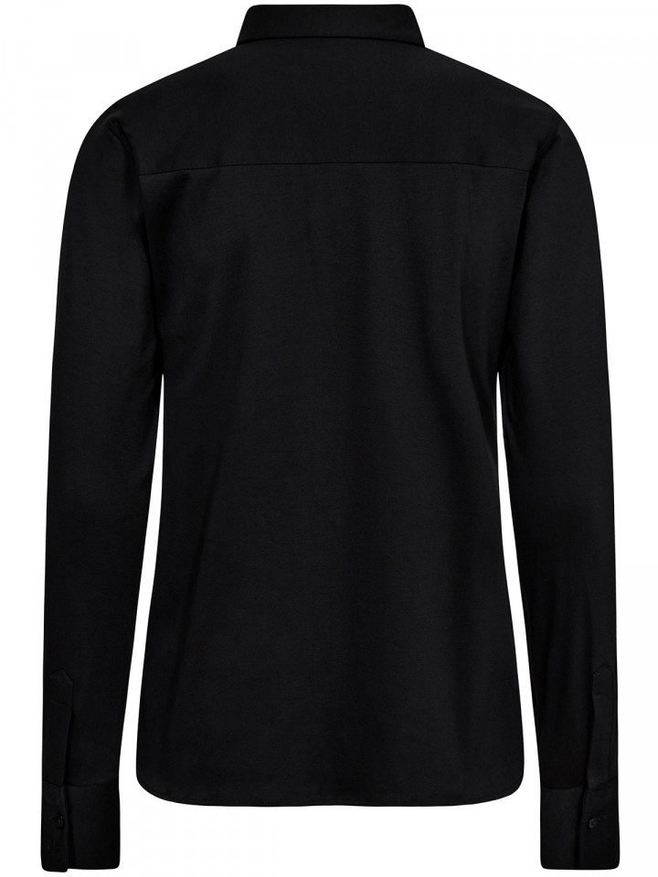 Trikåskjorta Tina svart från Mos Mosh