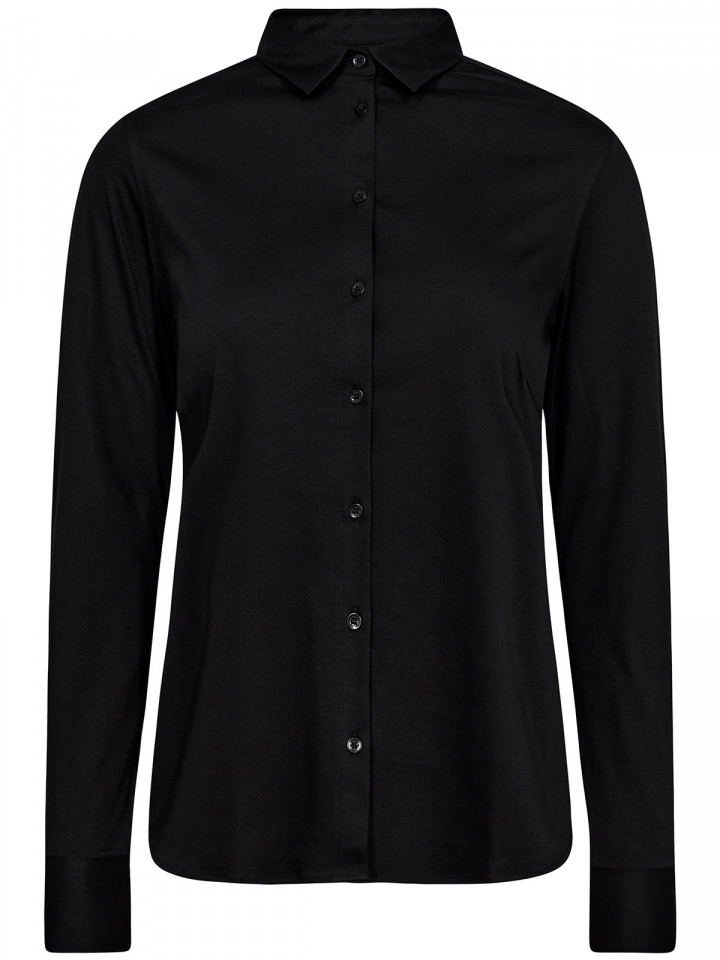 Trikåskjorta Tina svart från Mos Mosh