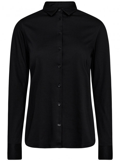 Trikåskjorta Tina svart från Mos Mosh