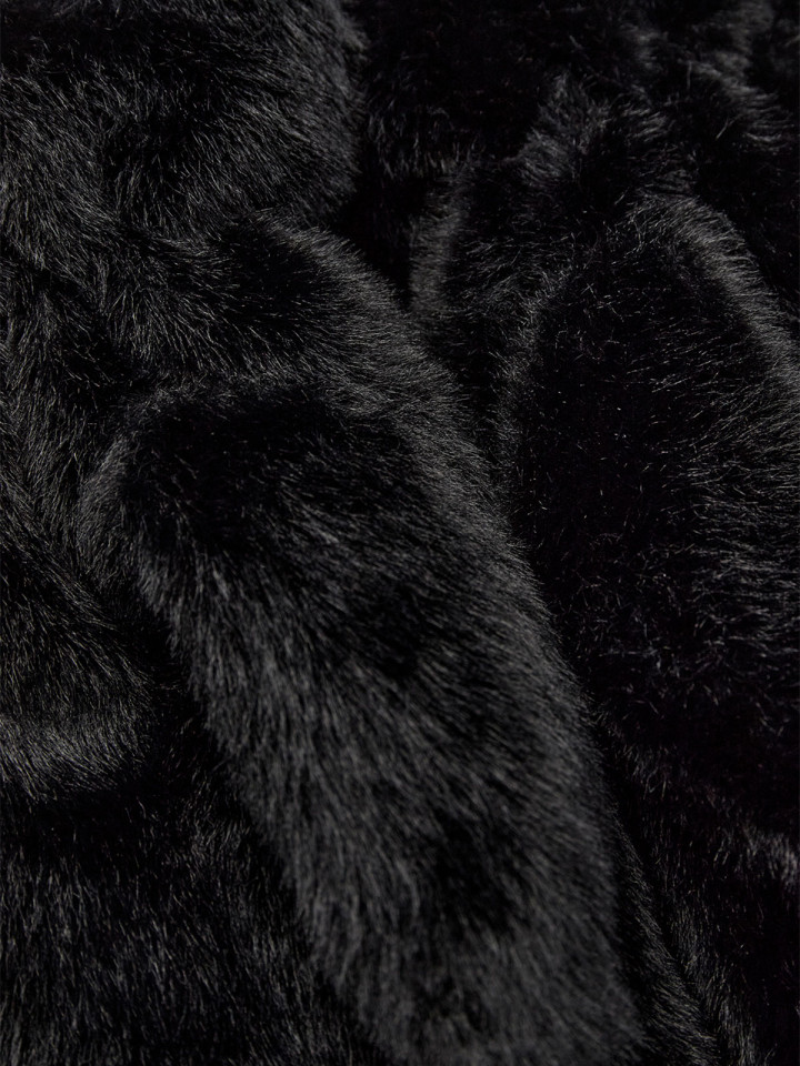 Fuskpälsvantar Vendla svart från...