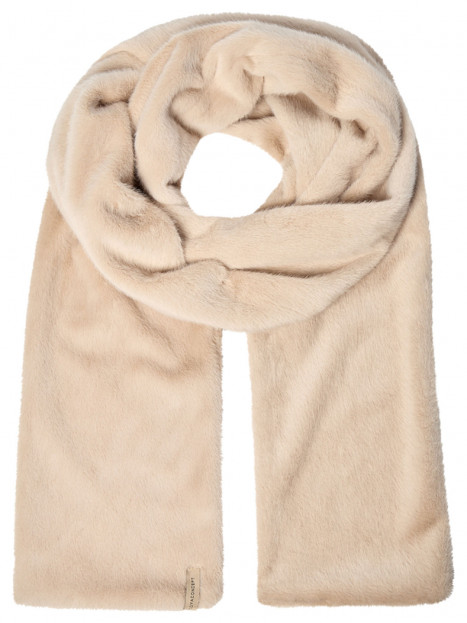 Halsduk i fuskpäls Vendla creme från SoyaConcept