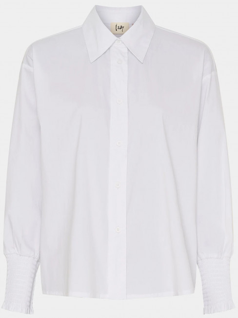 Bomullsskjorta Sigga Wide vit från Isay